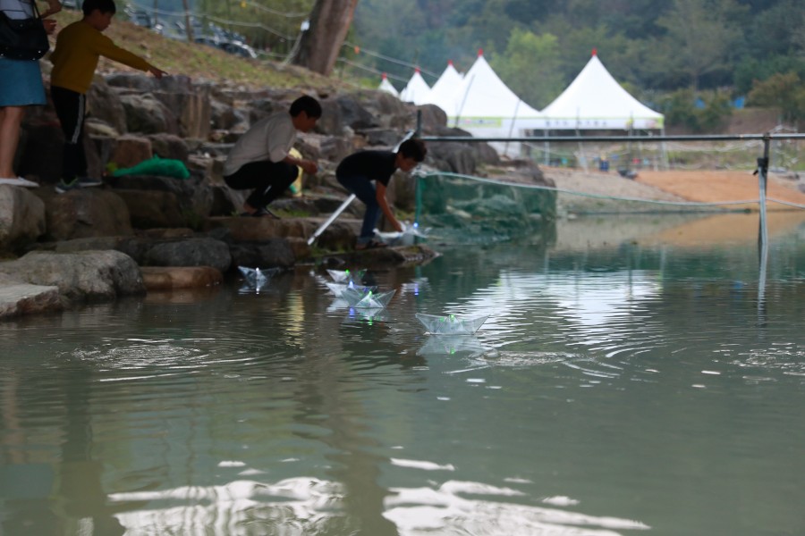 LED 소망종이배 띄우기